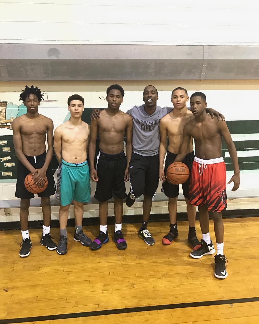 Teen athletes after a training session with Coach Tasheed at Born Leader Family camp